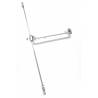 Fermeture anti-panique applique FLEXIT A, 2/3 points, barre 860, Argent