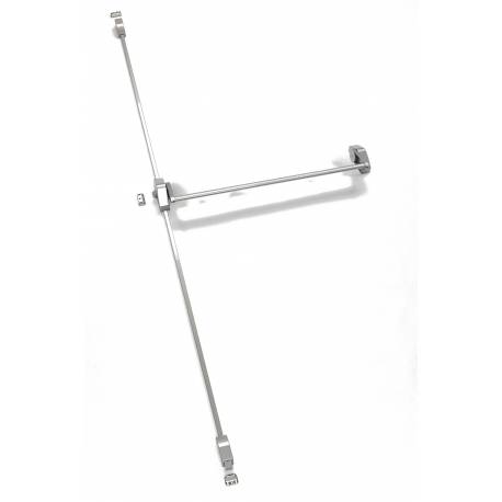 Fermeture anti-panique applique FLEXIT A, 2/3 points, barre 860, Blanc