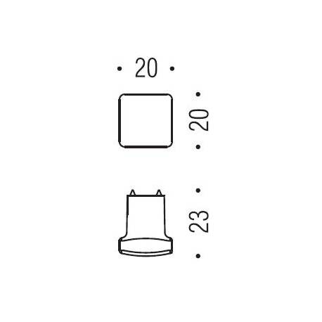 Bouton de meuble F526, chromé