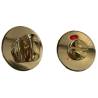 Paire de rosaces rondes conda avec voyant (BC), laiton poli