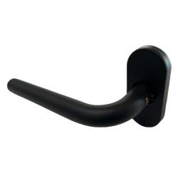 Paire de béq. sur rosaces ovales, modèle L19 mm Project 02. noir mat 19G