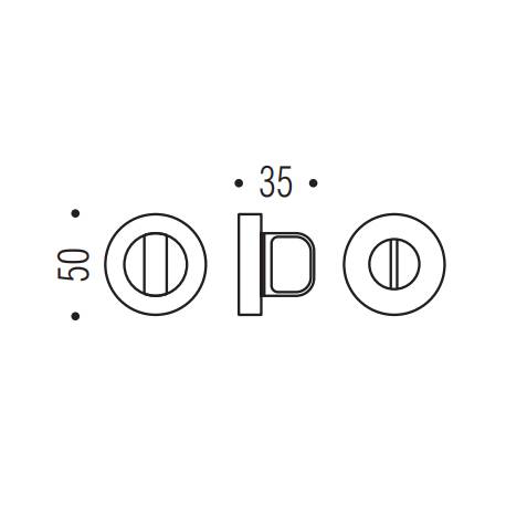 Paire de rosaces rondes conda sans voyant (BC), C08 orange sunset