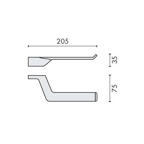 Dérouleur papier WC, chromé, ALIZE