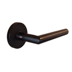 Paire de béq. sur rosaces rondes à visser, L90 16 mm Project 05,epoxy noir mat.