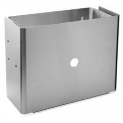 Poubelle murale 20 litres sans couvercle, inox brossé 316