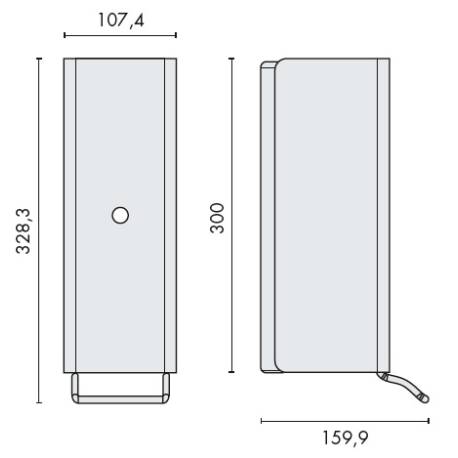 Distributeur de mousse Grand traffic, inox brossé 316