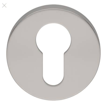 Paire de rosaces rondes MOOD ONE/DUE clé I (BC),C04 Silver