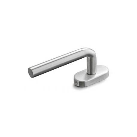 Béquille de fenêtre L 16 mm  avec 2 arrêts, inox brossé 316